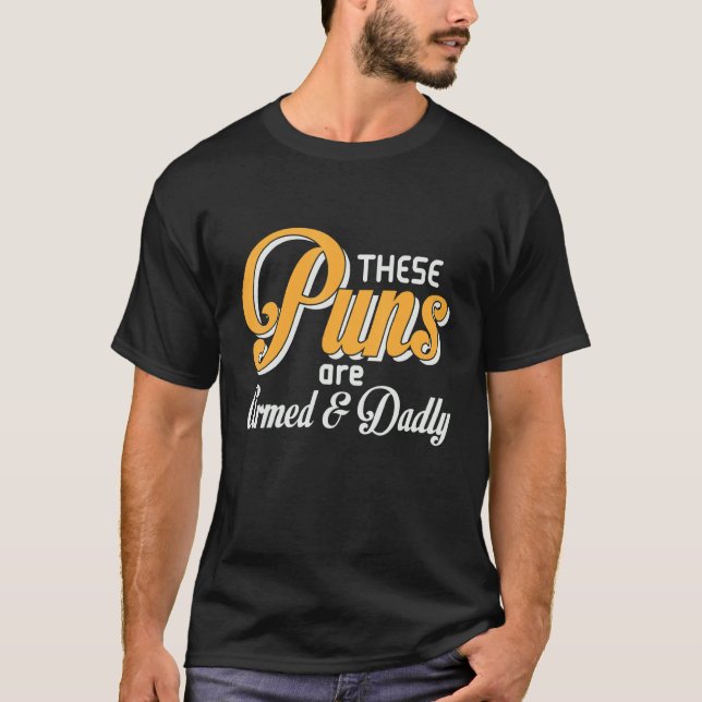 Camiseta Día del Padre de los hombres Estos puntitos están  (Anverso)