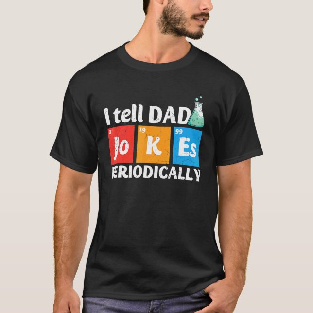 Camiseta Día del padre de los hombres le digo a papá Chiste (Anverso)