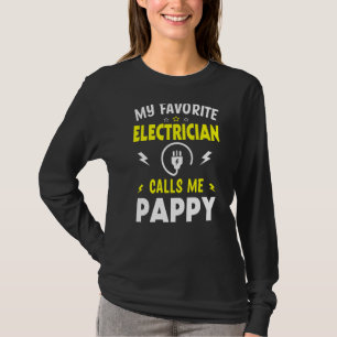 Camiseta Día del padre de los hombres me llama mi electrici