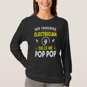 Camiseta Día del padre de los hombres me llama mi electrici
