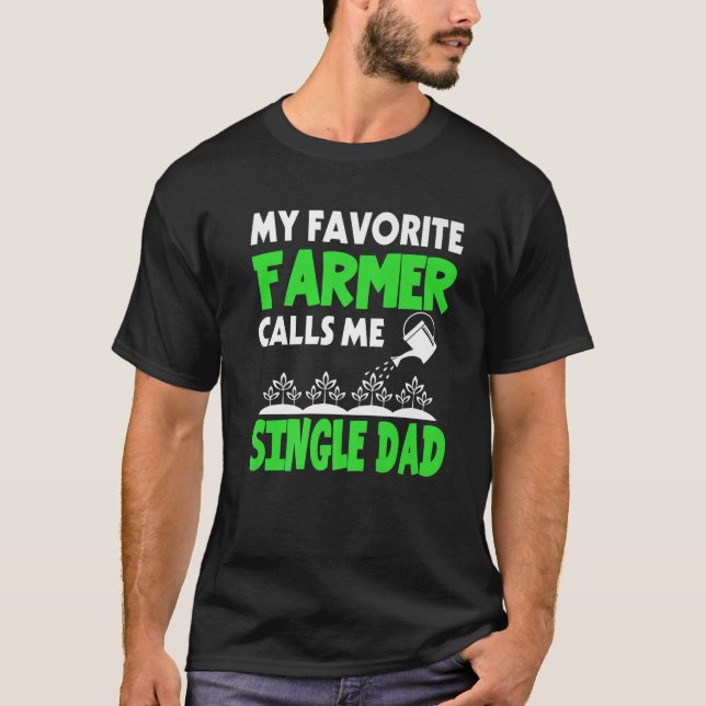 Camiseta Día del padre de los hombres, mi agricultor favori (Anverso)