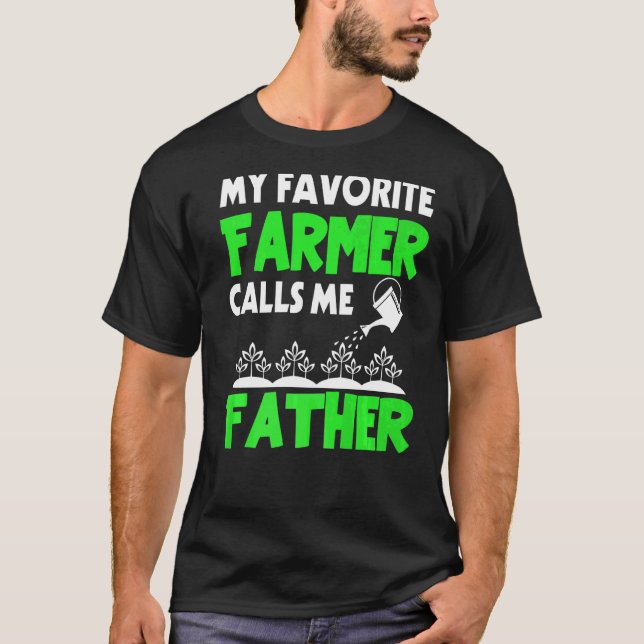 Camiseta Día del padre de los hombres, mi agricultor favori (Anverso)