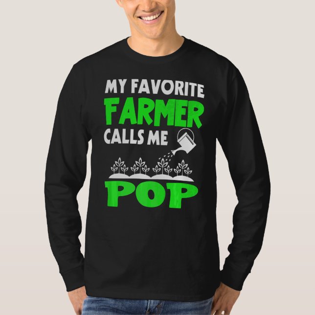 Camiseta Día del padre de los hombres, mi agricultor favori (Anverso)