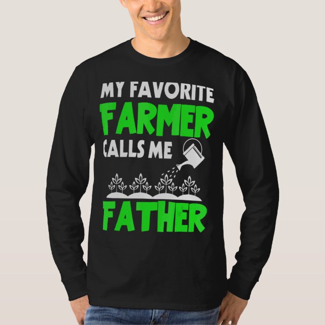 Camiseta Día del padre de los hombres, mi agricultor favori (Anverso)