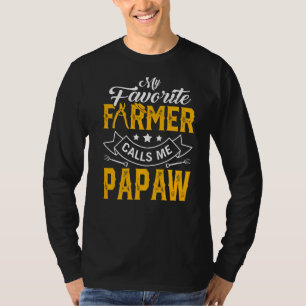 Camiseta Día del padre de los hombres mi agricultor favorit