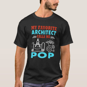 Camiseta Día del padre de los hombres mi arquitecto favorit