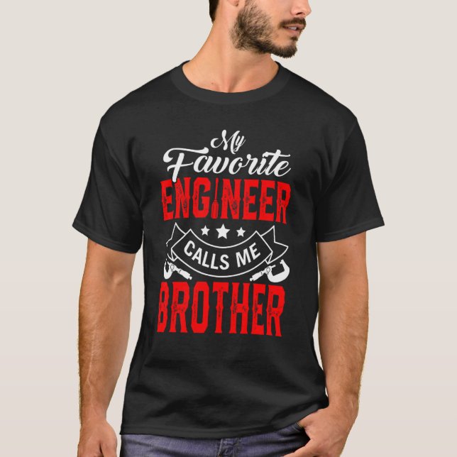 Camiseta Día del Padre de los hombres mi ingeniero favorito (Anverso)