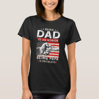 Camiseta Día del Padre de los Hombres para el Papá Un Honor