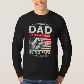 Camiseta Día del Padre de los Hombres para el Papá Un Honor