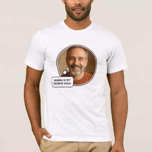 Camiseta Día del padre de papá, gracioso hijo favorito