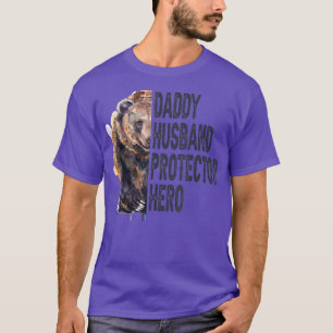 Camiseta Día del padre de papá, protector de marido