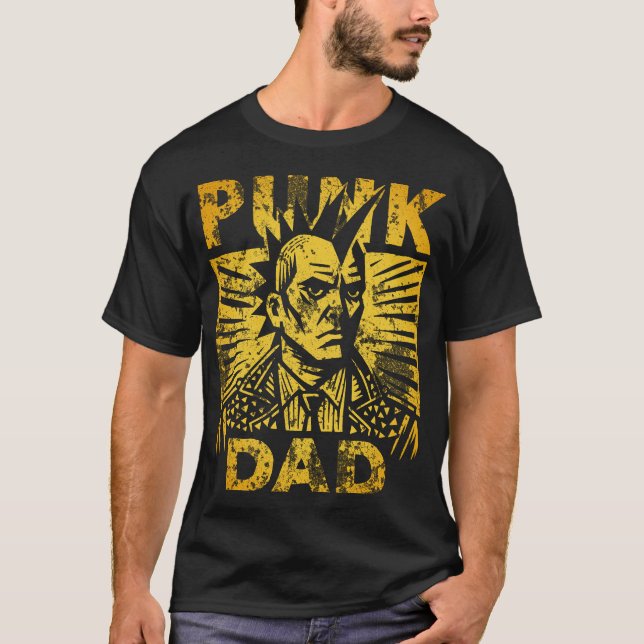 Camiseta Día del Padre de punk (Anverso)