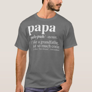 Camiseta Día del padre definición de papá para regalos de p