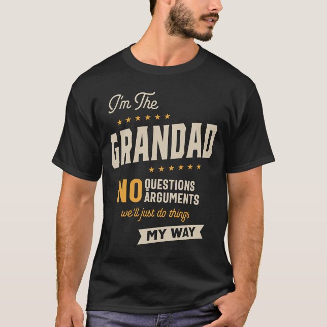 Camiseta Día del Padre del Abuelo en el camino de la abuela (Anverso)