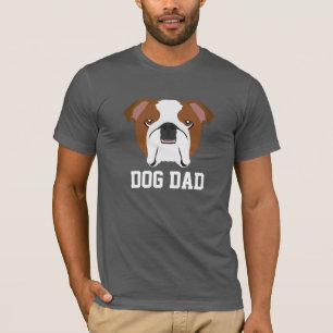 Camiseta Día del padre del Bulldog inglés de perro