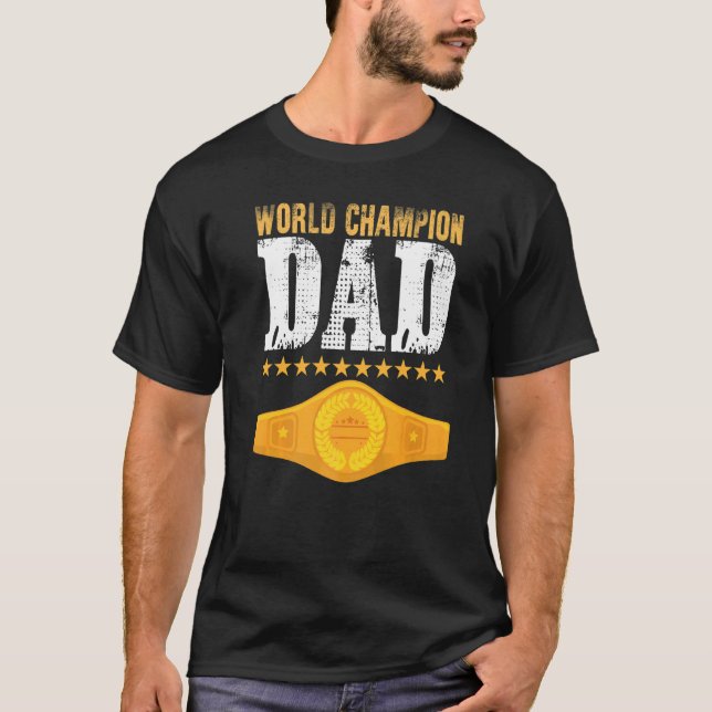 Camiseta Día del Padre del Cinturón de Campeones de los Niñ (Anverso)