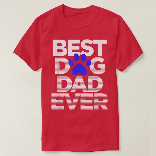 Camiseta Día del Padre del Mejor Perro (Diseño del anverso)
