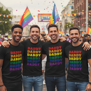 Camiseta Día del Padre del Orgullo Gay de Papi LGBTQ