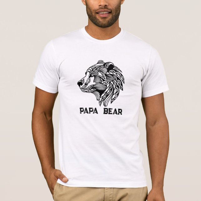 Camiseta *~* Día del Padre del Oso Decorado de AP86 (Anverso)