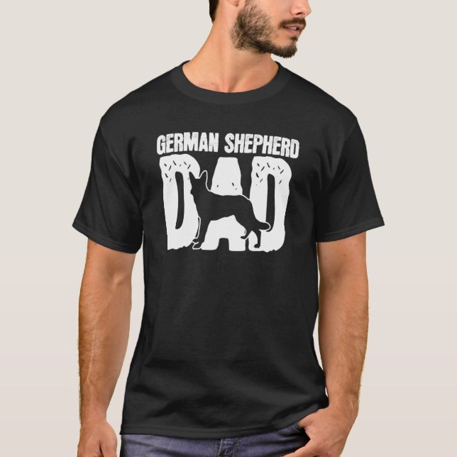 Camiseta Día del Padre del Pastor Alemán (Anverso)