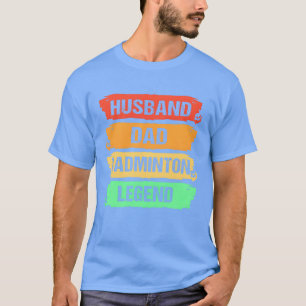 Camiseta Día del Padre Deportes Retro Bádminton Papá divert