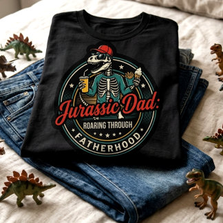 Camiseta Día del Padre Dinosaurio Divertido