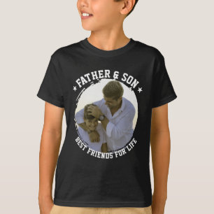 Camiseta Día del Padre e Hijo Personalizado Foto Mejor Amig