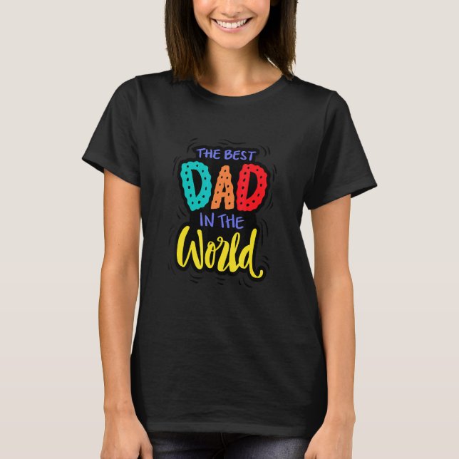 Camiseta Día Del Padre El Mejor Papá Del Mundo (Anverso)