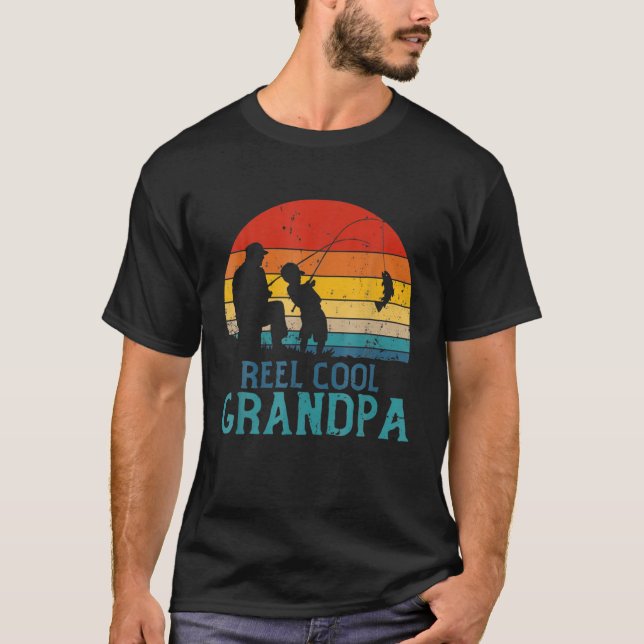 Camiseta Día del padre en la pesca divertida del abuelo de  (Anverso)