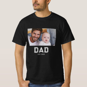 Camiseta Día del Padre Establecido por Papá Foto