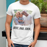 Camiseta Día del Padre Famoso de la Familia del Personaliza<br><div class="desc">Crea tu camiseta personalizada de regalo del Día del Padre con tu foto y texto personalizado.</div>