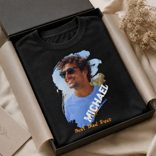 Camiseta Día del Padre Foto Personalizada Papá Moderno 