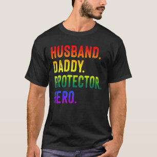 Camiseta Día del Padre Gay Orgullo LGBT Marido Papá