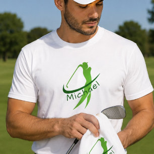 Camiseta Día del Padre Gráfico de Swing con Nombre Elegante