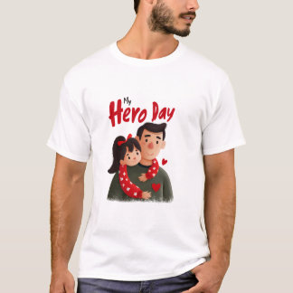 Camiseta Día del Padre héroe