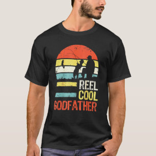 Camiseta Dia del Padre Hombre Carrete de Pesca Cool Padrino