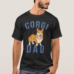Camiseta Día del Padre Hombre Perro Corgi Papá Dueño de Per