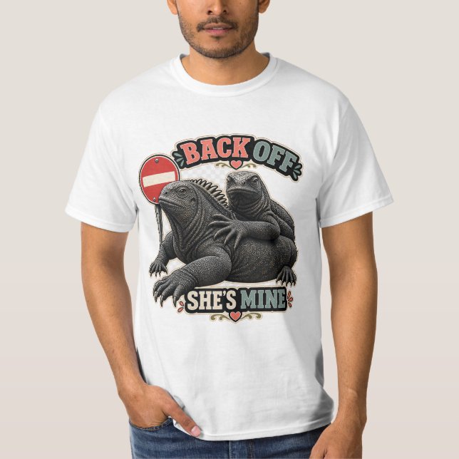 Camiseta Día del Padre Iguana Aléjate Es Mía (Anverso)
