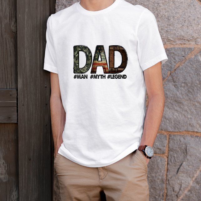 Camiseta Día del Padre, la leyenda del mito de papá (Subido por el creador)