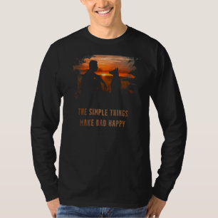 Camiseta Día del padre Las cosas simples hacen feliz a papá