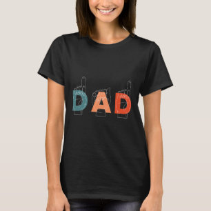Camiseta Día del Padre Lenguaje de Rótulo sordo-mudo