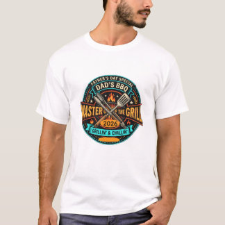 Camiseta Día del Padre Maestro de la Parrilla BBQ