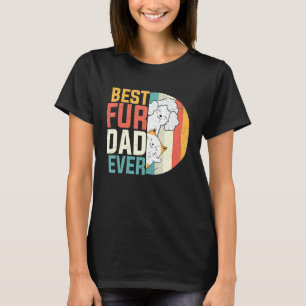 Camiseta Día del Padre Mejor Fur Dad Hombre Gato Perrito Ga