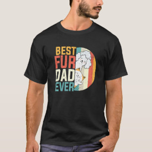 Camiseta Día del Padre Mejor Fur Padre Hombre Gato Perrito