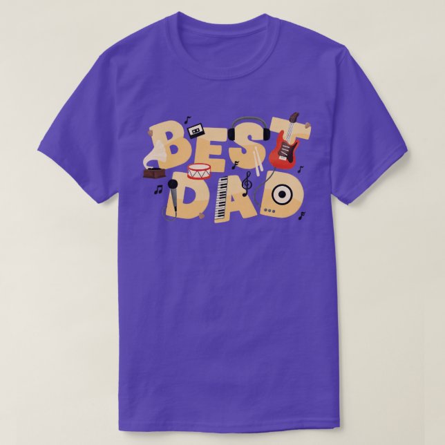 Camiseta Día del padre mejor padre (1) (Diseño del anverso)