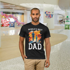 Camiseta Día del Padre "Mejor Papá del Mundo"