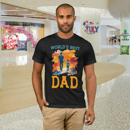 Camiseta Día del Padre "Mejor Papá del Mundo"