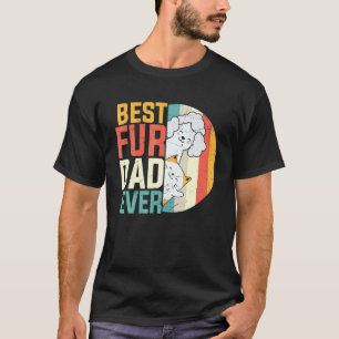 Camiseta Día del Padre Mejor Papá Fur Ever Perro Gato Gatit