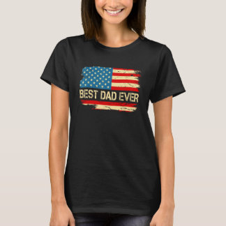 Camiseta Día del Padre mejor papá jamás norteamericano band