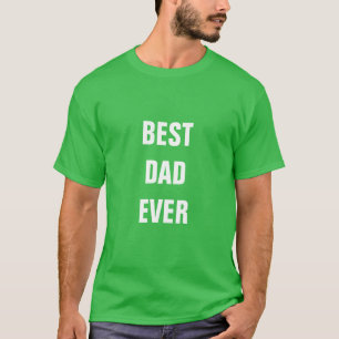 Camiseta Día del Padre Mejor Papá Personalizado Día del Ani